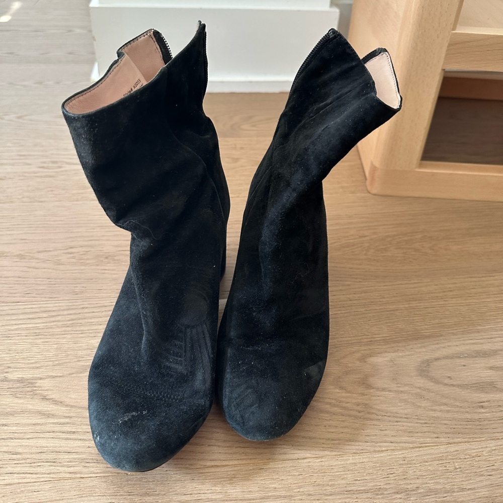 J. Crew Black Heeled Boots